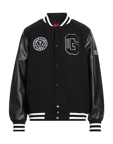 GUESS Jacket Black 100% Polyester