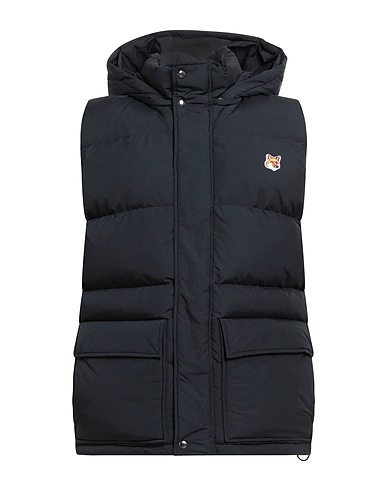 MAISON KITSUNÉ Gilet Navy blue 100% Polyamide