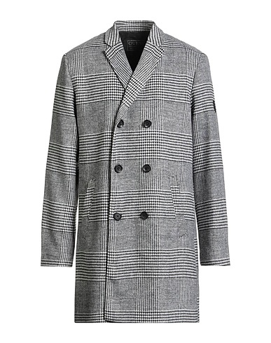 GUESS Coat Light grey 84% Polyester, 16% Wool