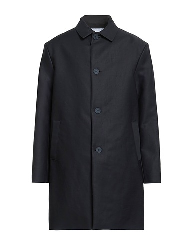 MAISON KITSUNÉ Full-length jacket Navy blue 100% Cotton