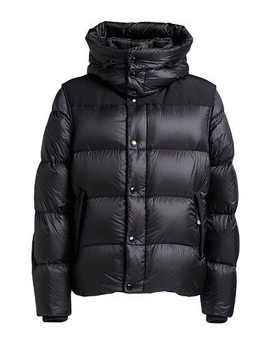 BURBERRY Shell jacket Black 100% Polyamide, Cotton, Cashmere, Elastane