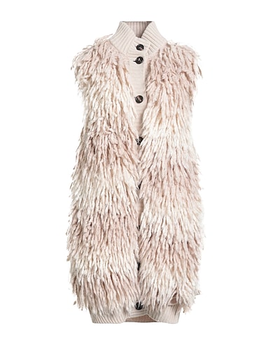 BRUNELLO CUCINELLI Coat Ivory 63% Alpaca wool, 37% Polyamide