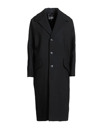 MM6 MAISON MARGIELA Full-length jacket Black 54% Polyester, 44% Virgin Wool, 2% Elastane
