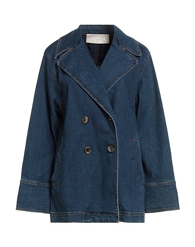 I BLUES Denim jacket Blue 99% Cotton, 1% Elastane