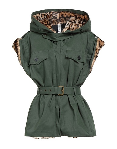 TENSIONE IN Jacket Military green 98% Cotton, 2% Elastic fibres, Polyester