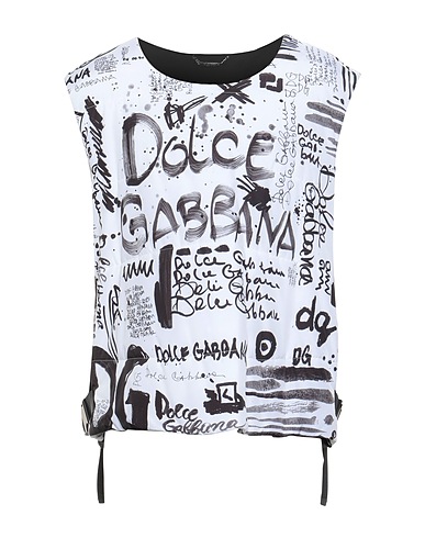 DOLCE&GABBANA Gilet White 55% Cotton, 45% Polyester