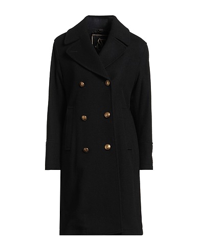 SEALUP Coat Black 90% Wool, 10% Cashmere