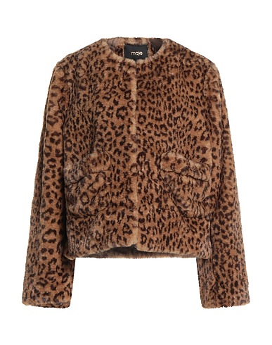 MAJE Teddy Coat Sabbia 100% Poliestere riciclato