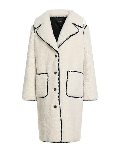 MAJE Kunstpelz Elfenbein 100% Polyester