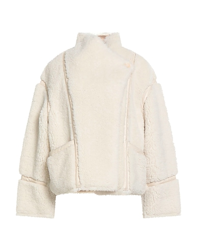 MAJE Teddy Coat White 100% Polyester