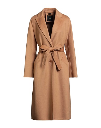 PINKO Cappotto Cammello 90% Lana, 10% Cachemire
