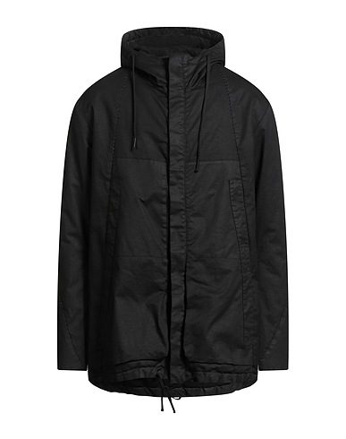 MASNADA Coat Black 98% Cotton, 2% Elastane