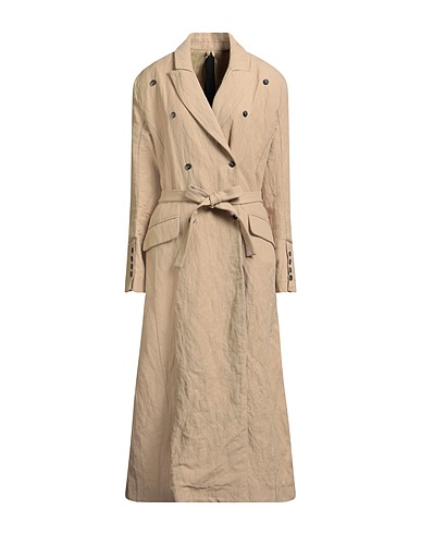 MASNADA Coat Beige 60% Cotton, 35% Wool, 5% Metal