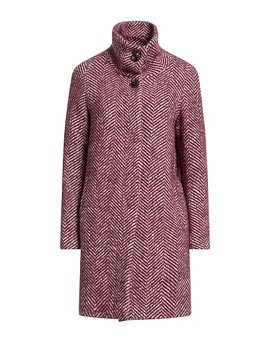 SOPI Cappotto Bordeaux 44% Cotone, 23% Lana Vergine, 16% Altre Fibre, 9% Poliestere, 8% Lana mohair