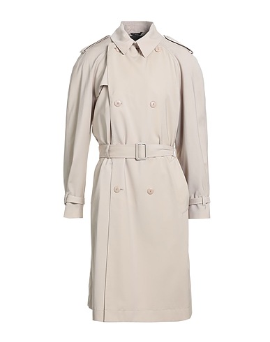 FENDI Double breasted pea coat Beige 100% Virgin Wool