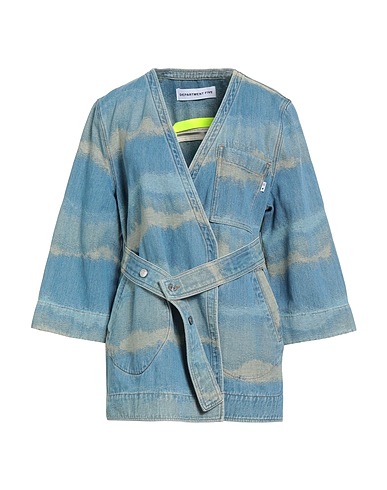 DEPARTMENT 5 Denim jacket Blue 87% Cotton, 13% Polyester