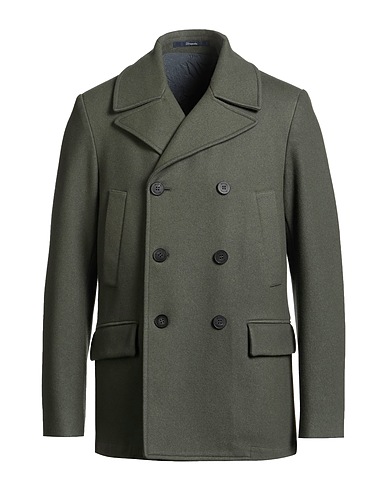 DRUMOHR Caban e doppio petto Verde militare 80% Lana, 20% Poliammide