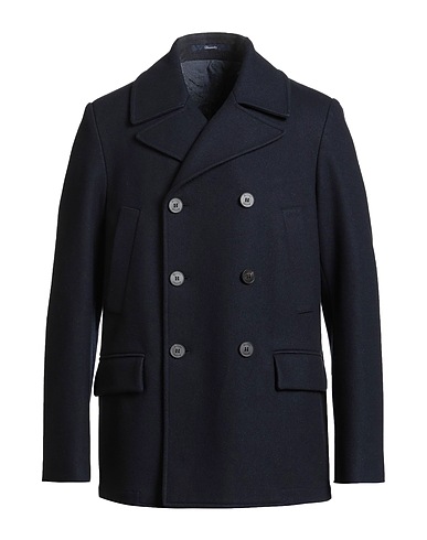 DRUMOHR Coat Midnight blue 80% Wool, 20% Polyamide
