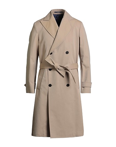 DRUMOHR Full-length jacket Beige 57% Cotton, 43% Polyamide