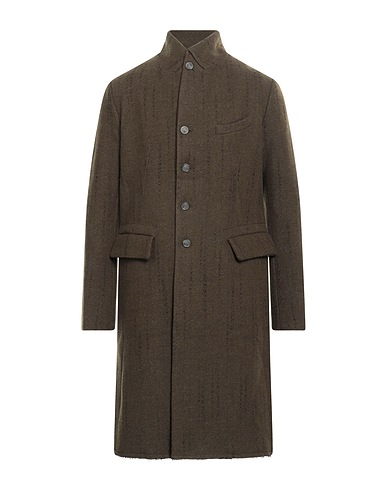 MASNADA Coat Lime green 99% Wool, 1% Polyamide