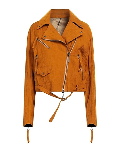 MASNADA Biker jacket Marigold 60% Cotton, 35% Wool, 5% Metallic fiber