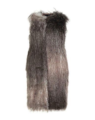 ANNARITA N Teddy Coat Grey 85% Modacrylic, 15% Polyester