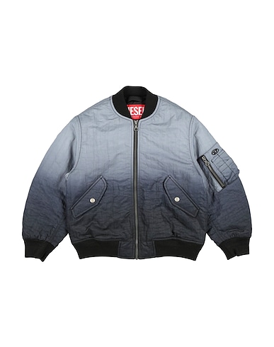 DIESEL ブルゾン グレー ナイロン 100% / アクリル / ポリエステル