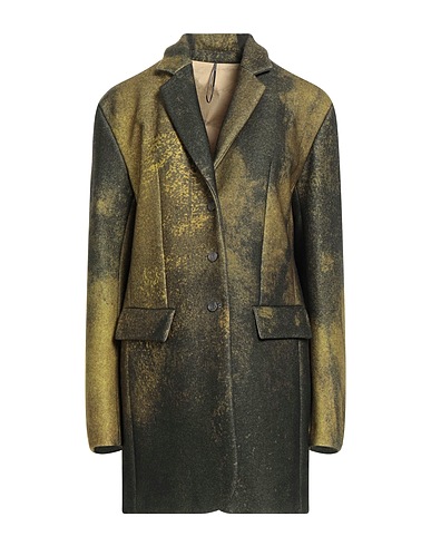 MASNADA Cappotto Verde scuro 77% Lana, 23% Poliammide