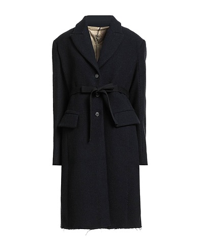MASNADA Coat Black 99% Wool, 1% Polyamide