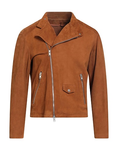 DFOUR Biker jacket Tan Leather