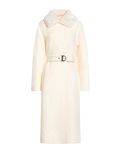 MAJE Coat Ivory 79% Wool, 21% Polyamide, Polyester