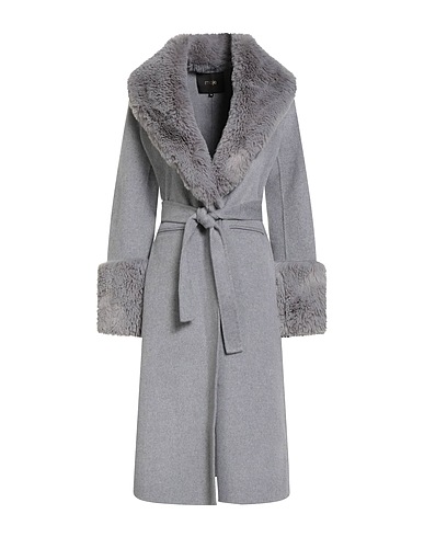 MAJE Coat Grey 79% Wool, 21% Polyamide, Polyester