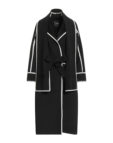 MAJE Cappotto Nero 82% Lana, 18% Poliammide