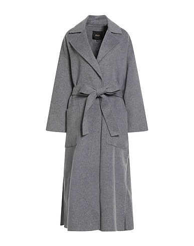 MAJE Coat Light grey 82% Wool, 18% Polyamide