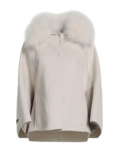 MANZONI 24 Mantel Off white 100% Schurwolle