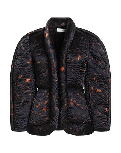 DRIES VAN NOTEN Steppjacke Schwarz 50% Cupro, 37% Baumwolle, 12% Polyester, 1% Polyamid