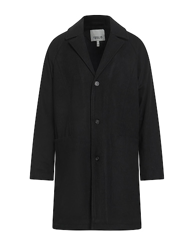 !SOLID Mantel Schwarz 70% Polyester, 30% Wolle