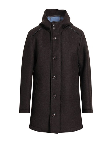 BARBATI Coat Brown 40% Viscose, 29% Polyester, 18% Acrylic, 11% Wool, 2% Elastane