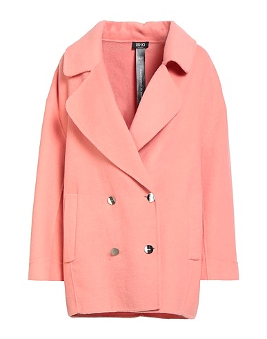 LIU •JO Coat Salmon pink 50% Wool, 50% Polyester