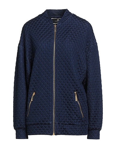 ELISABETTA FRANCHI Jacket Navy 70% Polyamide, 30% Viscose
