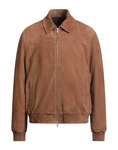 LARDINI Jacket Camel 100% Calfskin