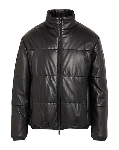 ARMANI EXCHANGE Shell jacket Black 100% Lambskin