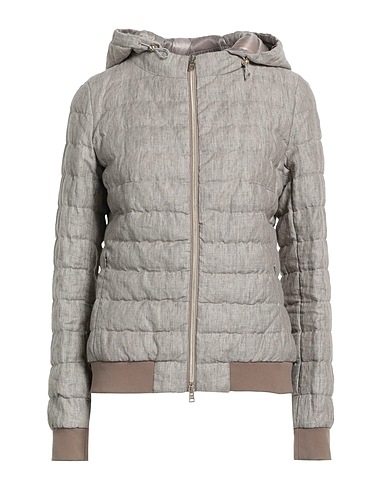 HERNO Shell  jacket Grey 100% Linen
