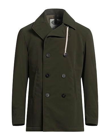CAMPLIN Coat Military green 57% Cotton, 43% Polyurethane