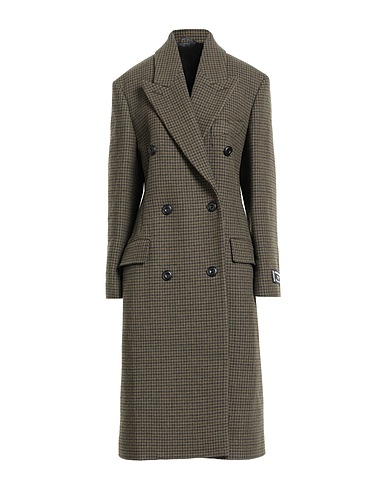 ACNE STUDIOS Coat Military green 70% Wool, 15% Polyester, 10% Nylon, 5% Other Fibres