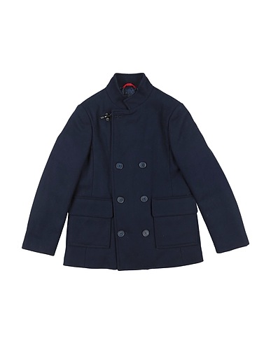 FAY Cappotto JUNIOR Blu navy 75% Lana Vergine, 25% Poliammide
