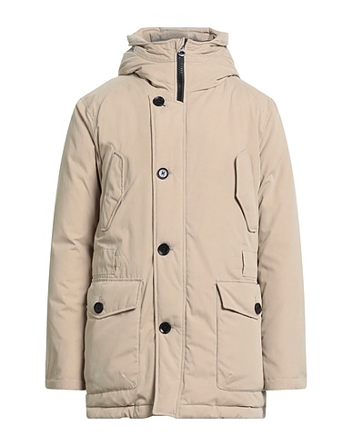 ADHOC Coat Beige 63% Polyester, 37% Cotton
