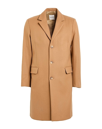 SANDRO Coat Sand 74% Wool, 22% Polyamide, 4% Cashmere