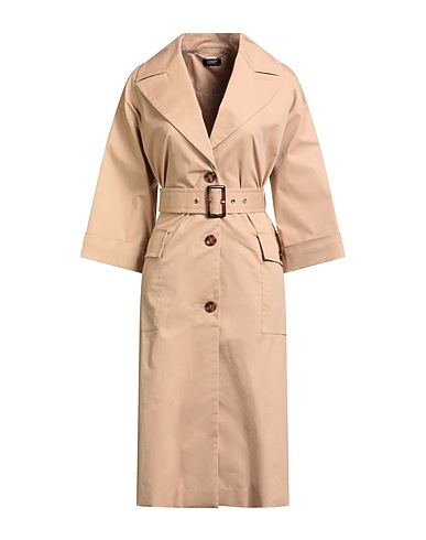 LIU •JO Full-length jacket BETTER Sand 97% Cotton, 3% Elastane