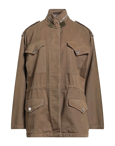 PINKO Jacke DENIM Khaki 100% Baumwolle, Nylon
